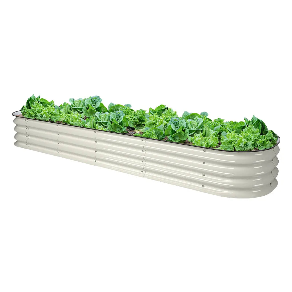 11'' Tall 8x2 Corrugated Metal Flower Beds (9 in 1)【Upgrade 2.0】