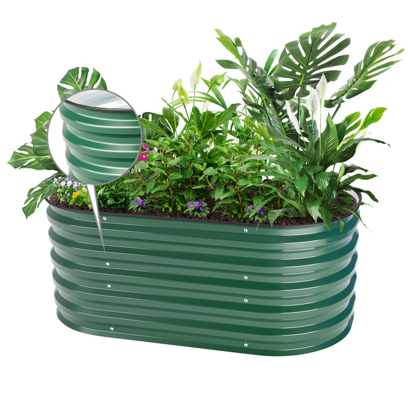 17-inch garden raised bed moss green-Vegega