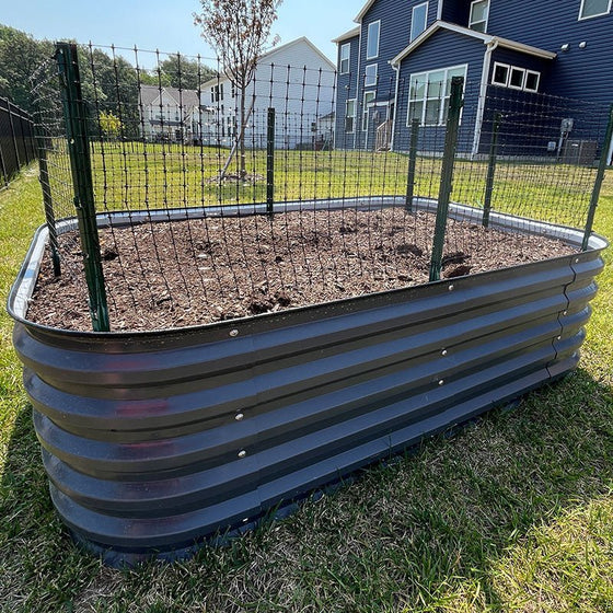 grey modern raised garden beds-Vegega