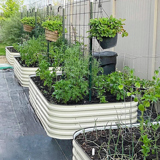 Raised Bed Garden using 4x8 raised garden beds-Vegega