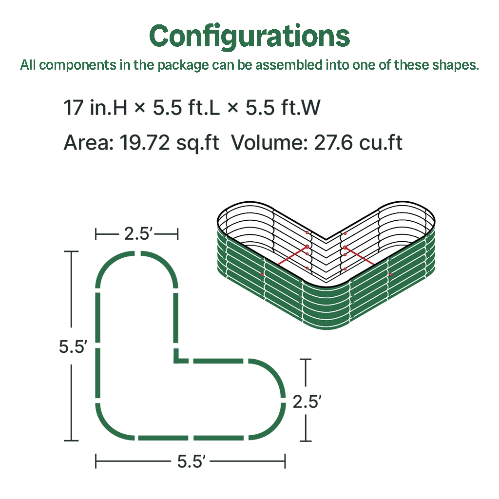 heart shaped garden bed assembly methods