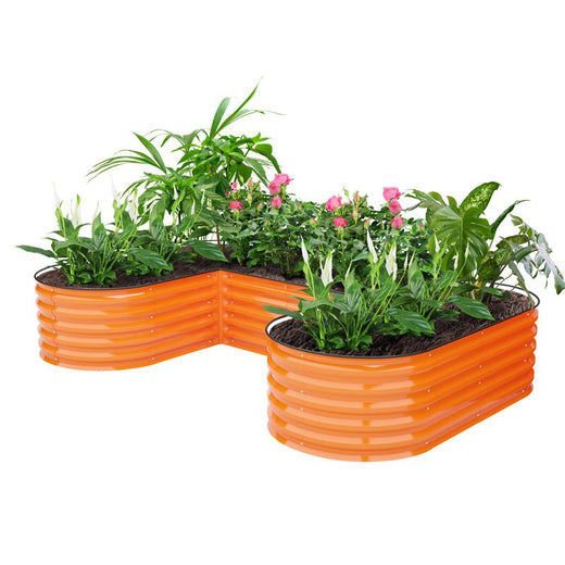 17 inches tall orange u-shaped metal bed-Vegega