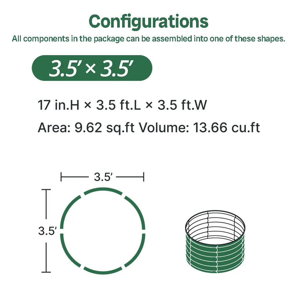 assembly method of Round Raised Garden Beds