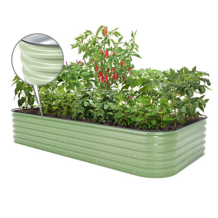 8x4 ft raised garden bed green-Vegega