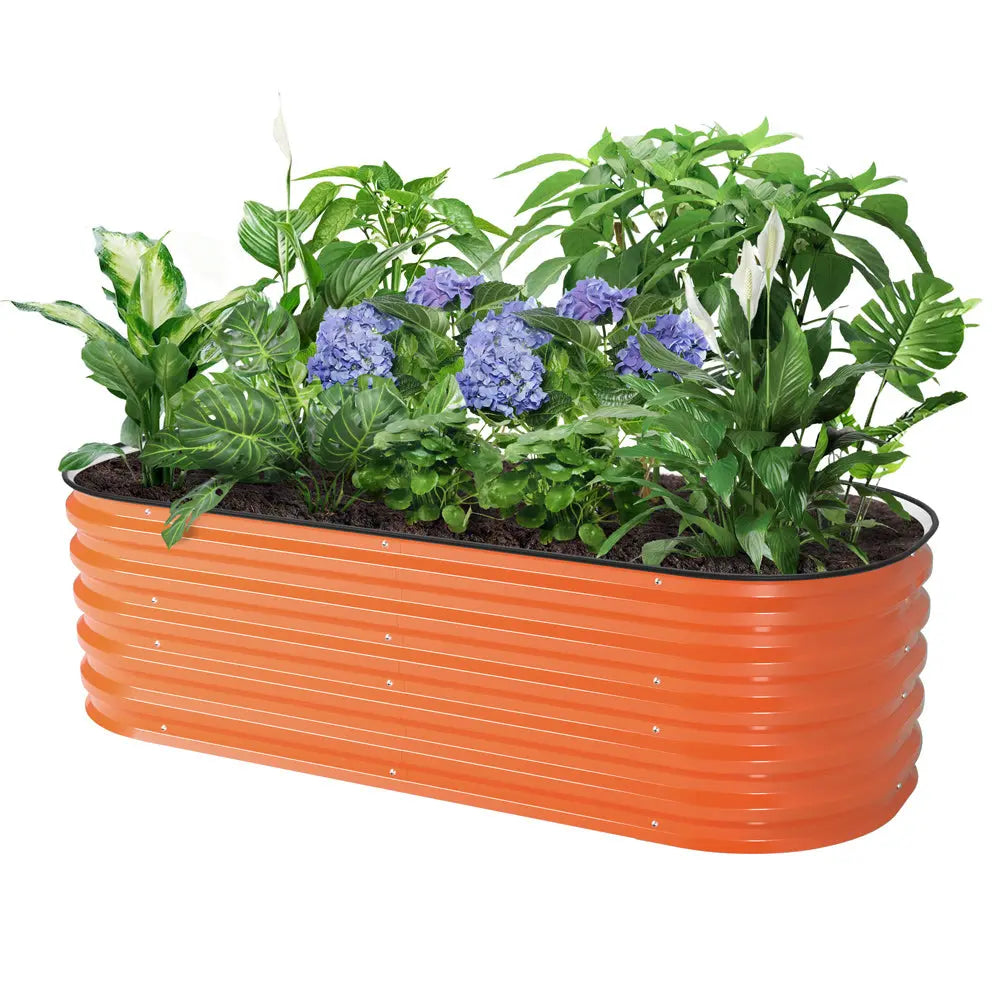 17 inches tall vegetable garden boxes orange-Vegega