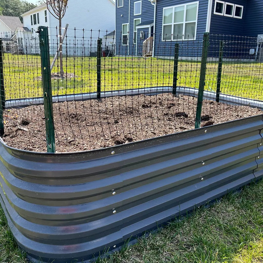 grey modern raised garden beds-Vegega