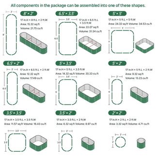 8x2 metal planter boxes assembly method