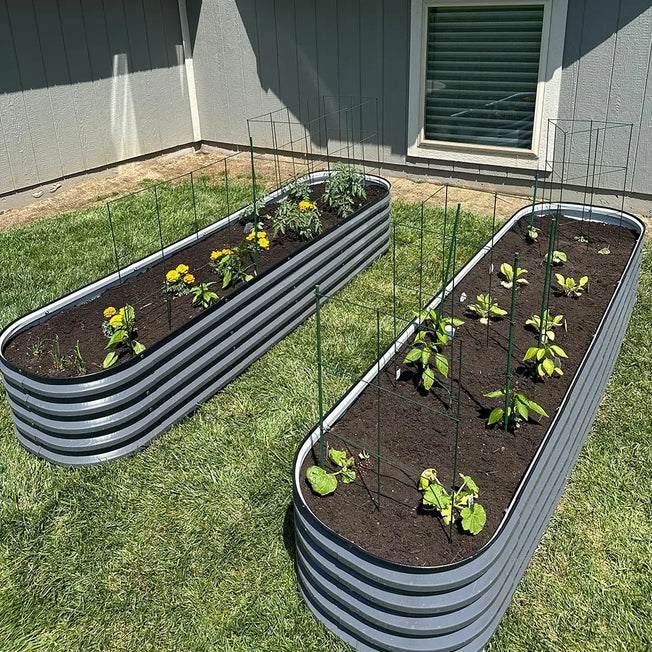 outdoor planter boxes planting layout-Vegega