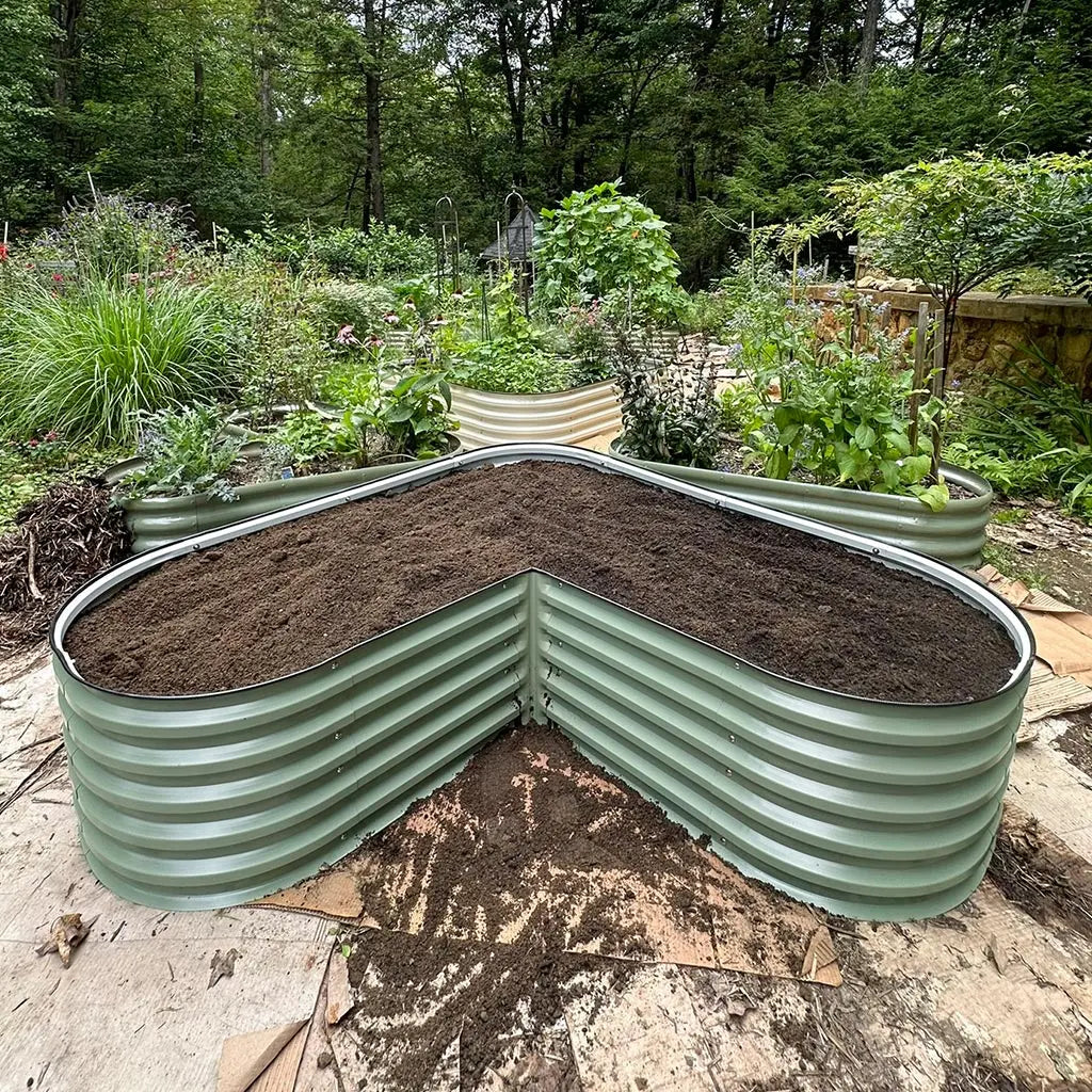 heart shaped raised garden bed