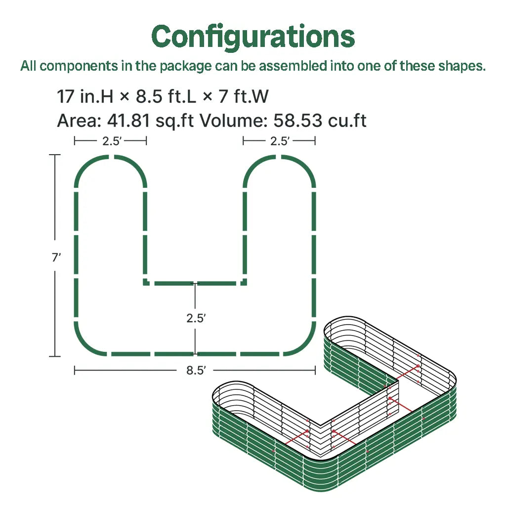 U Shaped Planter Box assembly methods