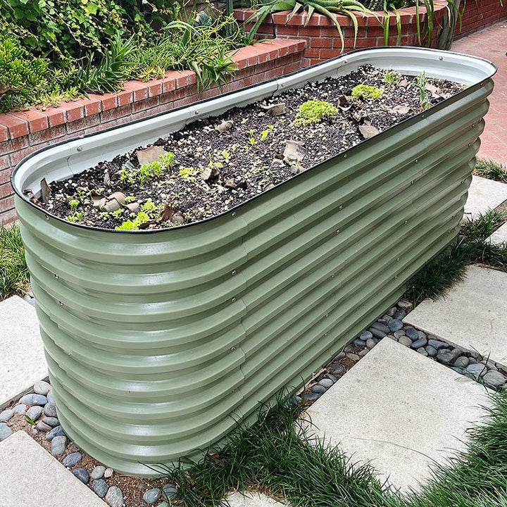 32 inch metal raised garden bed-Vegega