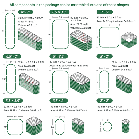 assembly method of Galvanized Raised Garden Bed Kit