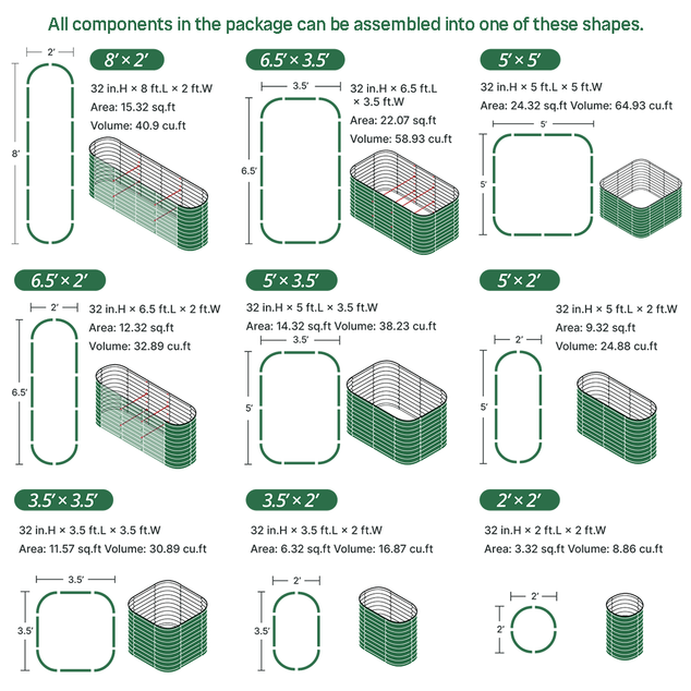 assembly method of Galvanized Raised Garden Bed Kit