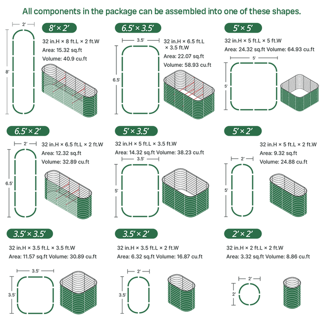 assembly method of Galvanized Raised Garden Bed Kit