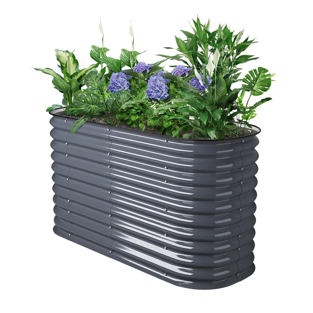 32'' Tall 5x2 Galvanized Flower Bed (4 in 1)