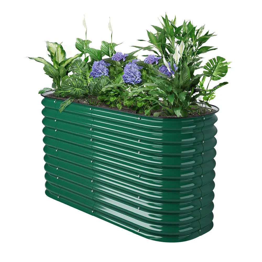 32'' Tall 5x2 Galvanized Flower Bed (4 in 1)