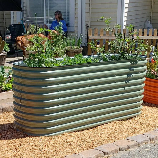 green planter boxes raised-Vegega