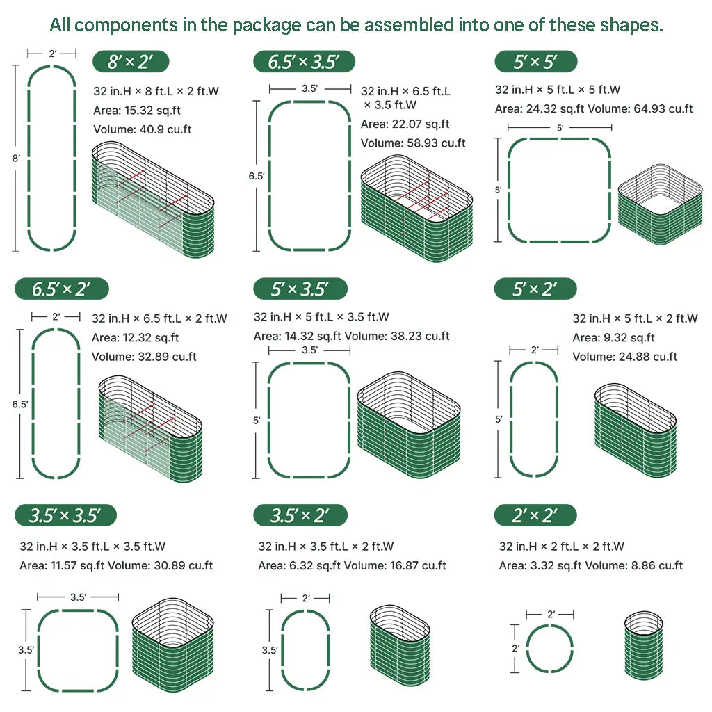 assembly method of Galvanized Raised Garden Bed Kit