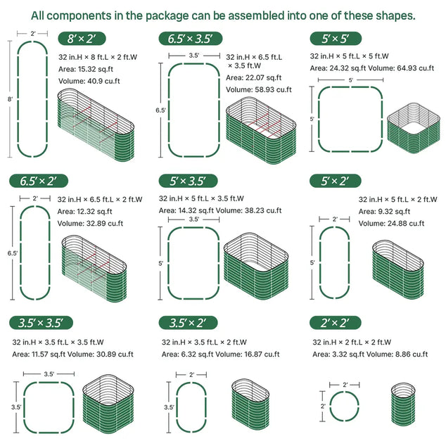 assembly method of Galvanized Raised Garden Bed Kit