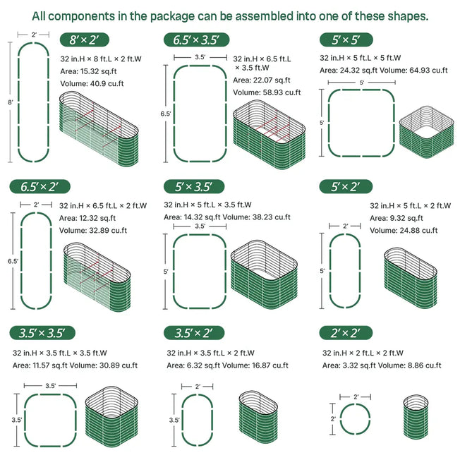 assembly method of Galvanized Raised Garden Bed Kit