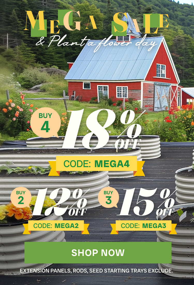 mega sale for metal raised garden beds-VEGEGA