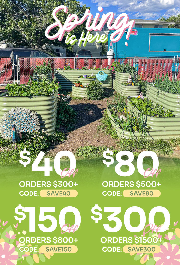 Spring sale of Vegega metal raised garden beds