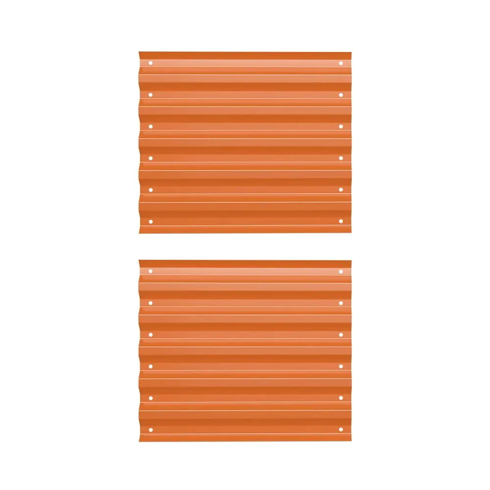 corrugated metal panels orange-Vegega