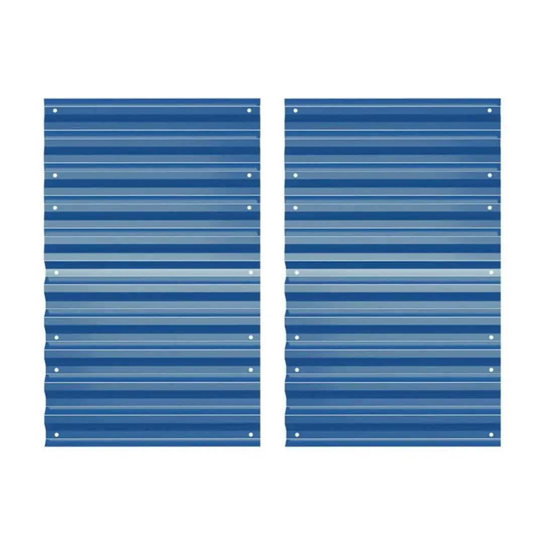 32-inch high blue metal sheets-Vegega