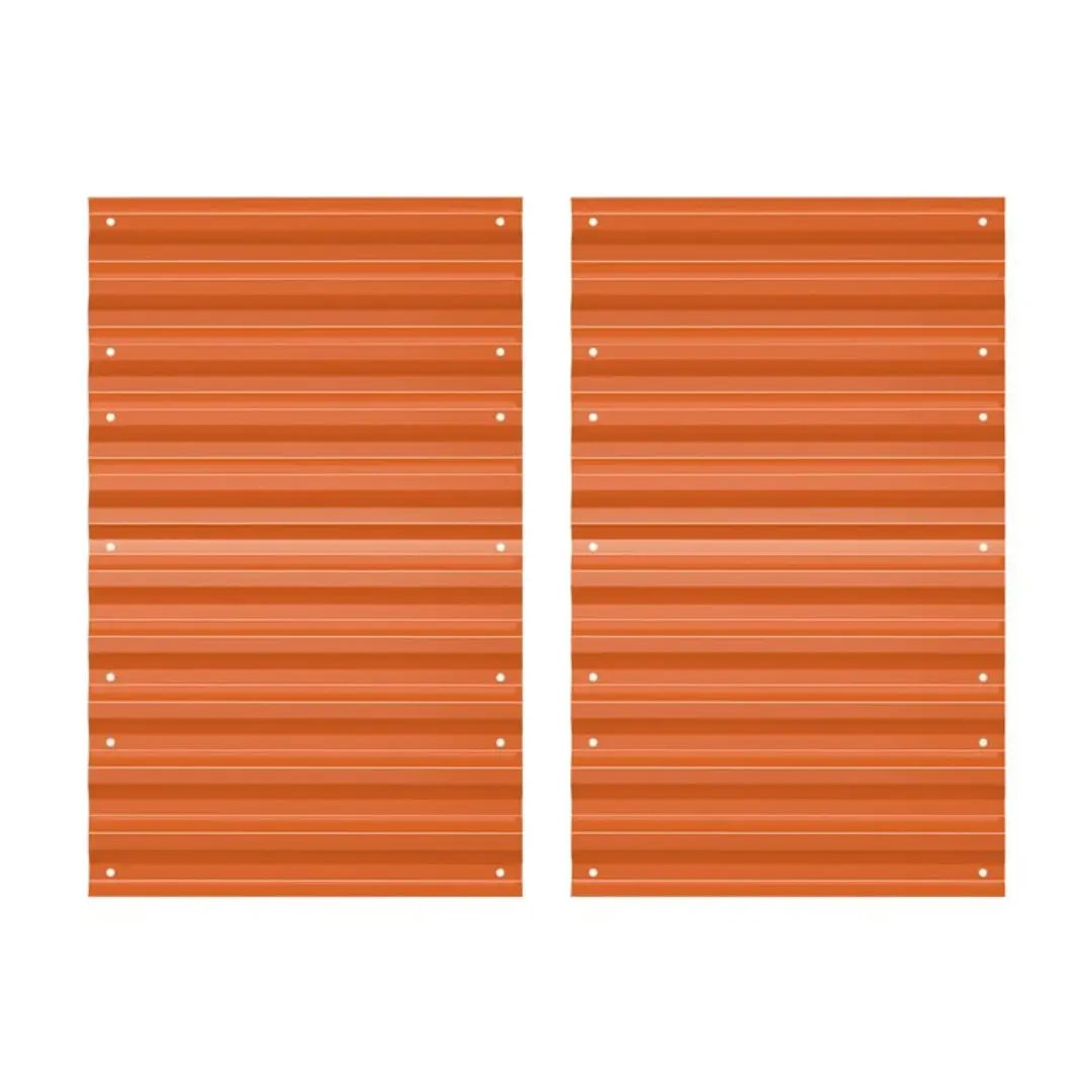 32-inch high orange metal sheets-Vegega