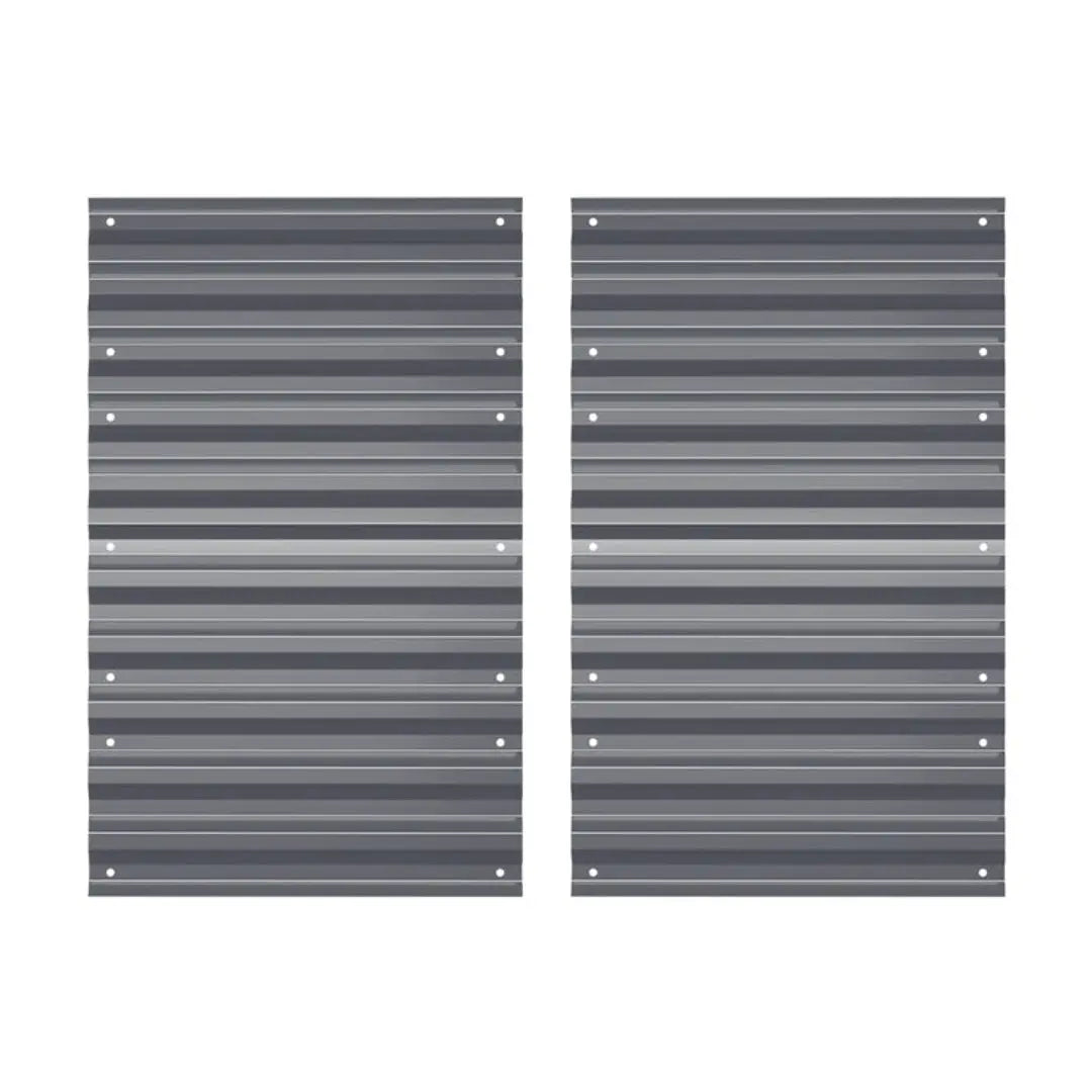 32-inch high grey metal sheets-Vegega