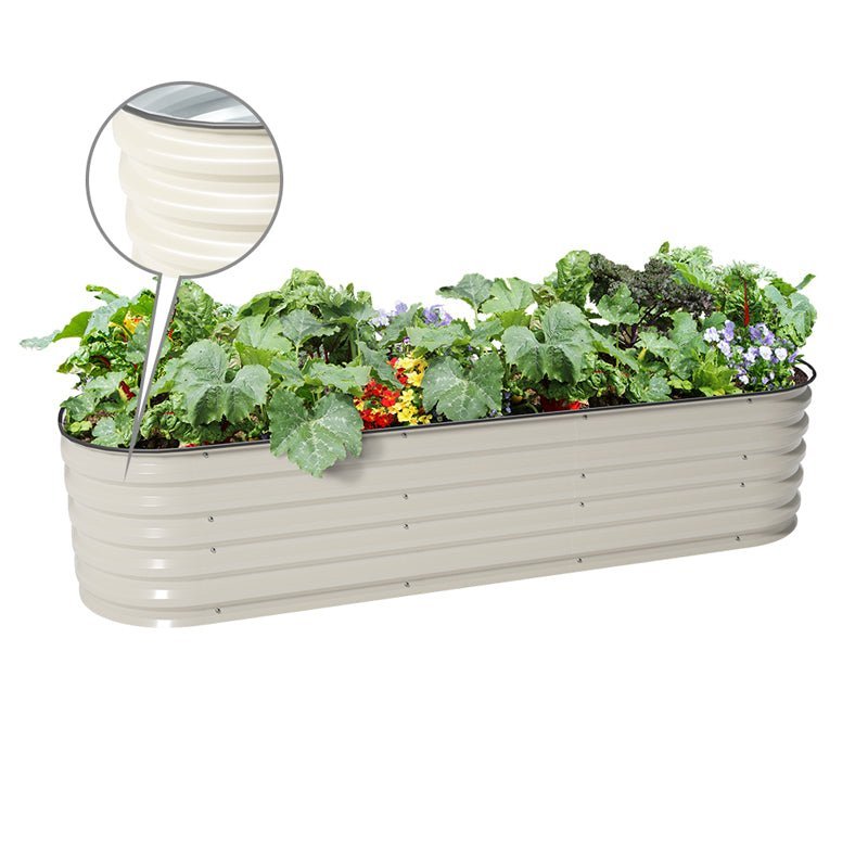 17 inches tall garden boxes white-Vegega