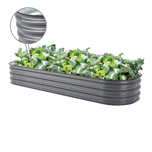 11 inches tall cheap raised garden beds grey-Vegega