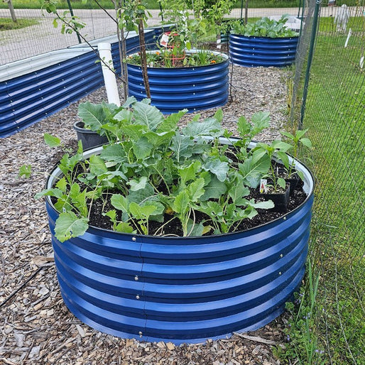 17-inch round raised garden beds-Vegega