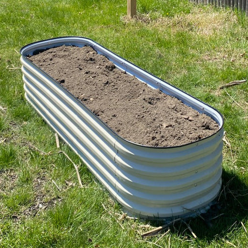 modern raised garden bed fill with soil-Vegega