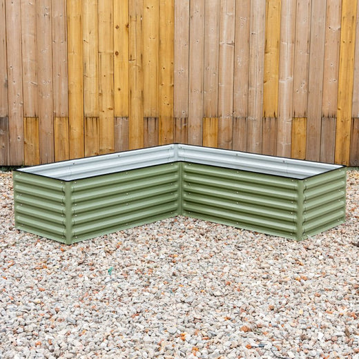 Rectangular L Shaped Raised Garden Bed