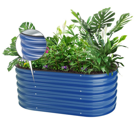 17-inch garden raised bed blue-Vegega