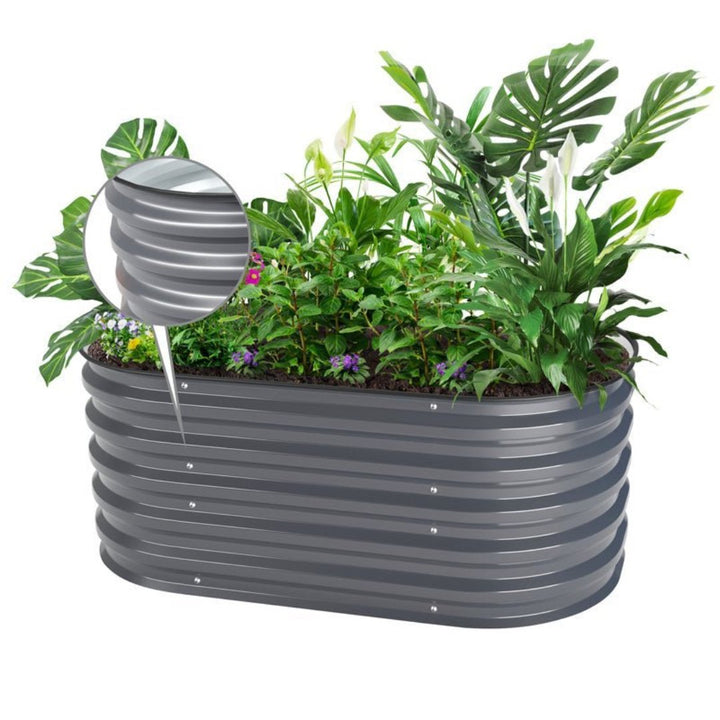 17-inch garden raised bed grey-Vegega