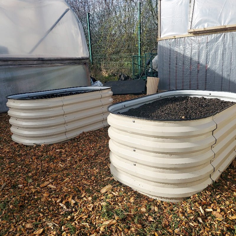 raised beds filling with soil-Vegega