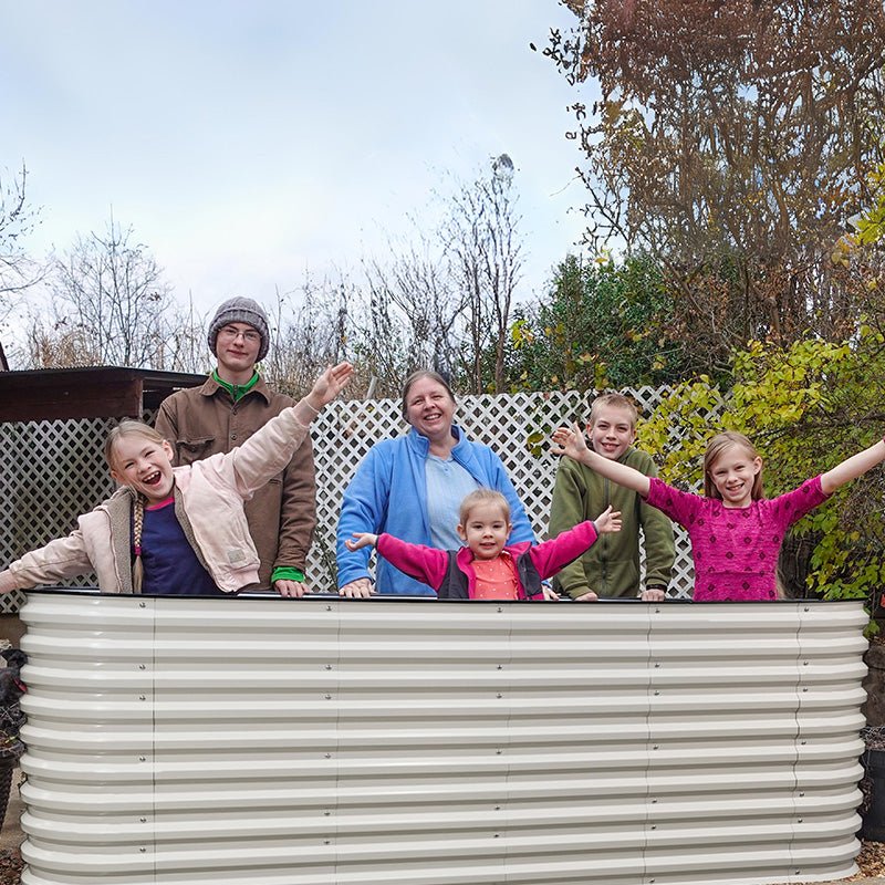 galvanized raised garden bed-Vegega