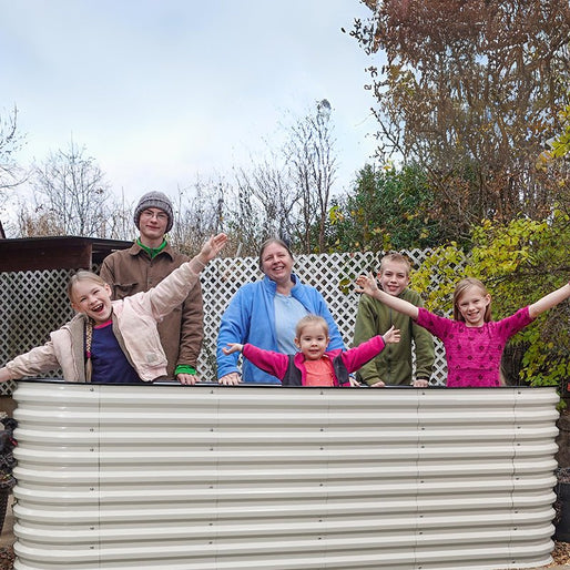 galvanized raised garden bed-Vegega