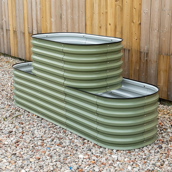 two terraced raised bed-Vegega