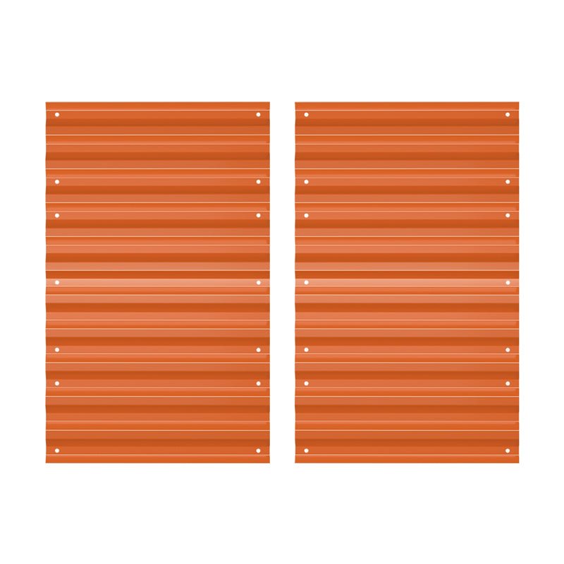 32-inch high orange metal sheets-Vegega